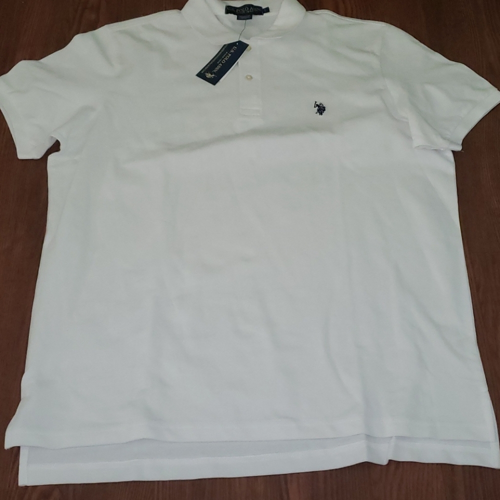 New US Polo Assn. Shirt white large